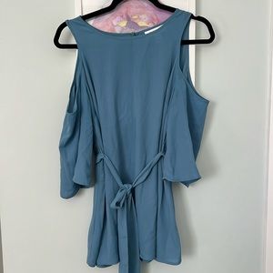 Blue maternity top - M